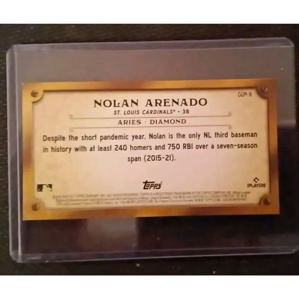 2022 Topps Gypsy Queen Refractor- GQ Gems Minis #GGM-8 Nolan Arenado - Picture 4 of 4